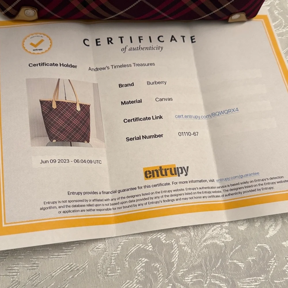 Burberry Nova Tote💕free Canvas Burberry Cosmetic Case